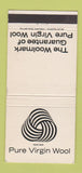 Matchbook Cover - Pure Virgin Wool New Zealand 30 Strike