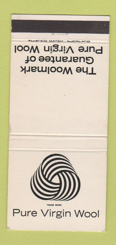 Matchbook Cover - Pure Virgin Wool New Zealand 30 Strike