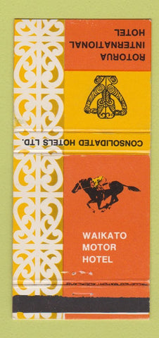 Matchbook Cover - Waikato Motor Hotel Rotorua New Zealand 30 Strike