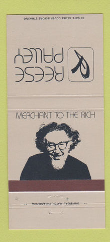 Matchbook Cover - Reese Palley Merchant Atlantic City NJ Palm Beach FL 30 Strike