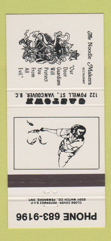 Matchbook Cover - Gastown Canvouer BC 30 Strike