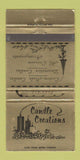Matchbook Cover - Candle Creations Reading PA WEAR 30 Strike