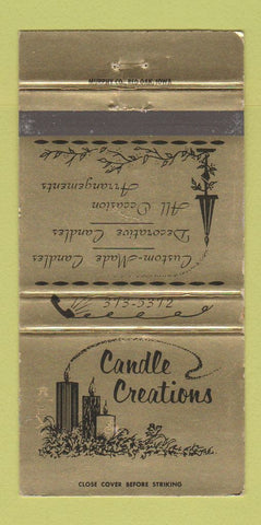Matchbook Cover - Candle Creations Reading PA WEAR 30 Strike