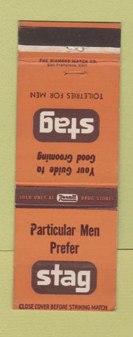 Matchbook Cover - Stag Men's Cologne Rexall Drug Stores