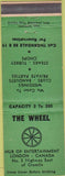 Matchbook Cover - The Wheel London ON