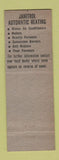 Matchbook Cover - Janitrol Heating Surface Combustion New York City