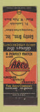 Matchbook Cover - Arco Lacquers Gentry Bros Fort Lauderdale FL Miami