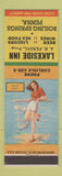 Matchbook Cover - Lakeside Inn Boiling Springs PA pinup