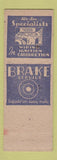 Matchbook Cover - Tony Hall Auto Repair Phoenix AZ pinup #1