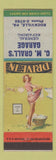 Matchbook Cover - CM Crall's Garage Rockville PA pinup