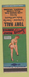 Matchbook Cover - Tony Hall Auto Repair Phoenix AZ pinup #2