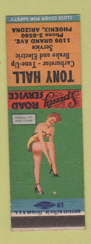 Matchbook Cover - Tony Hall Auto Repair Phoenix AZ pinup #2