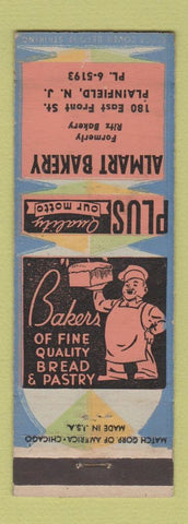Matchbook Cover - Almart Bakery Plainfield NJ