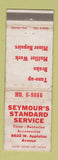 Matchbook Cover - Seymour's Standard oil gas WORN