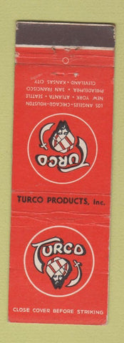 Matchbook Cover - Turco Products Los Angeles Chicago Houston Atlanta