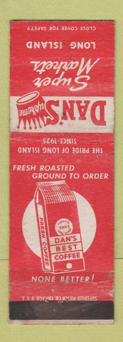 Matchbook Cover - Dan's Super Markets Grocery LI NY Coffee WEAR