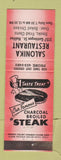 Matchbook Cover - Salonika Restaurant Halifax NS