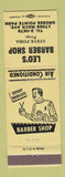 Matchbook Cover - Leo's Barber Shop Grosse Pointe Park MI