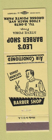 Matchbook Cover - Leo's Barber Shop Grosse Pointe Park MI