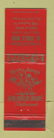 Matchbook Cover - O Sole Mio Italian Pizza Bay City MI