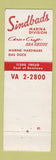 Matchbook Cover - Sindbads Detroit MI WEAR