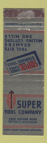 Matchbook Cover - Super Tool Company Detroit MI WEAR