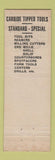 Matchbook Cover - Super Tool Company Detroit MI WEAR