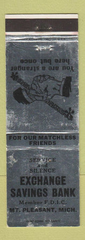 Matchbook Cover - Exchange Savings Bank Mount Pleasant MI WEAR