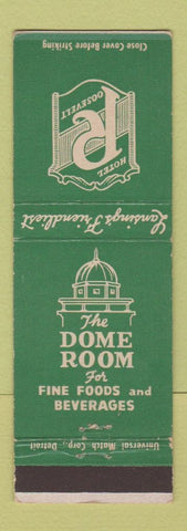 Matchbook Cover - Hotel Roosevelt Lansing MI Dome Room