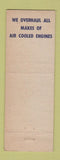 Matchbook Cover - John Lenz Auto Repair Battle Creek MI