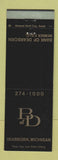 Matchbook Cover - Bank of Dearborn MI