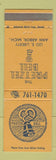 Matchbook Cover - Bretzel Bell Ann Arbor MI