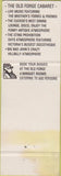 Matchbook Cover - Old Forge Cabaret girlie Victoria BC