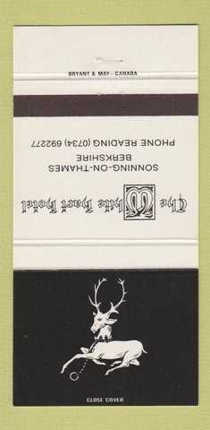Matchbook Cover - White Hart Hotel Sonning on Thames Berkshire UK 30 Strike