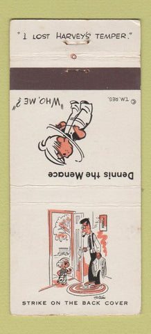 Matchbook Cover - Dennis the Menace Cartoon 30 Stick