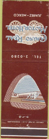 Matchbook Cover - Camino Real Motor Hotel Juarez Mexico