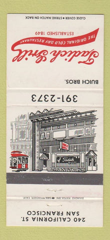 Matchbook Cover - Tadich Grill San Francisco CA 30 Strike