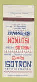 Matchbook Cover - Isotron Refrigerants Philadelphia PA 30 Strike
