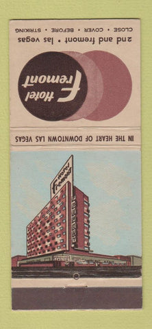 Matchbook Cover - Hotel Fremont Las Vegas NV casino 30 Stick