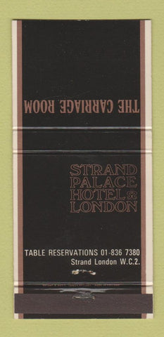 Matchbook Cover - Strand Palace Hotel London UK England 30 Strike