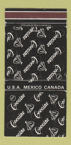 Matchbook Cover - Mr Cocaine Cotton Clothes Mexico Aapulco Cancun 30 Strike