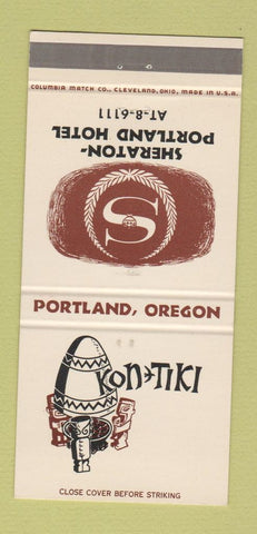 Matchbook Cover - Kon Tiki Portland OR Sheraton 30 Strike