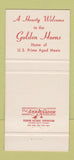 Matchbook Cover - Golden Horns Steak House Northlake IL 30 Strike