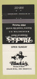 Matchbook Cover - Blackie's House of Beef Washington DC 30 Strike