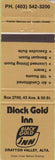 Matchbook Cover - Black Gold Inn Drayton Valley AB WEAR