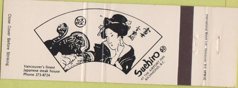 Matchbook Cover - Suehiro Richmond BC girlie