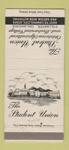 Matchbook Cover Oklahoma Agricultural Mechanical School Stillwater OK 30 Strike