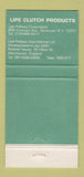 Matchbook Cover - Lipe Clutch Products Syracuse NY WEAR 30 Strike