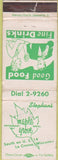 Matchbook Cover - Maple Grove Restaurant Motel La Crosse WI WEAR