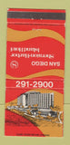 Matchbook Cover - Sheraton Harbor Island Hotel San Diego CA 30 Strike